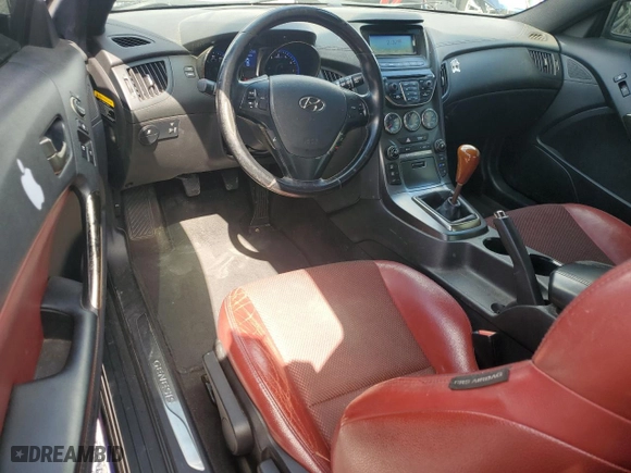 2013 Hyundai Genesis Coupe 2.0T Premium with VIN KMHHT6KD9DU097982, listed as a Copart auction lot 46142525 with 118,447 mi miles and Salvage Title. Bid and sale history available at carsss.com. Image 8.