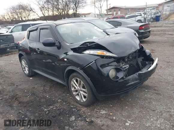 2014 Nissan Juke S with VIN JN8AF5MR1ET351423, listed as a IAAI auction lot 41581183 with 100,528 mi miles. Bid and sale history available at carsss.com. Image 1.