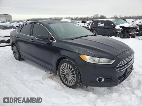 2014 Ford Fusion Titanium with VIN 3FA6P0K97ER382302, listed as a Copart auction lot 41668645 with 155,547 mi miles and Salvage Title. Bid and sale history available at carsss.com. Image 4.