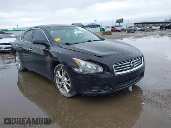 2013 Nissan Maxima SV with VIN 1N4AA5AP1DC843418, listed as a IAAI auction lot 41513744 with 105,881 mi miles and . Bid and sale history available at DreamBid. Image 1.