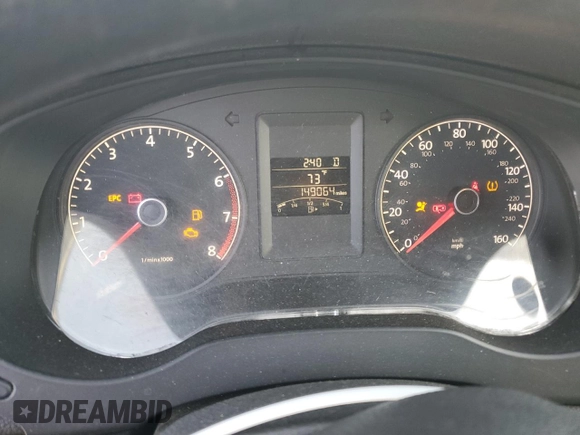 2011 Volkswagen Jetta SE with VIN 3VWDZ7AJXBM326103, listed as a Copart auction lot 57885185 with 149,064 mi miles and Salvage title. Bid and sale history available at DreamBid. Image 9.