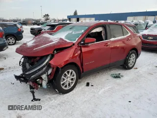 2024 Chevrolet Equinox LT with VIN 3GNAXKEG5RS107639, listed as a Copart auction lot 89045645 with 11,251 mi miles and Non Repairable. Bid and sale history available at carsss.com. Image 1.