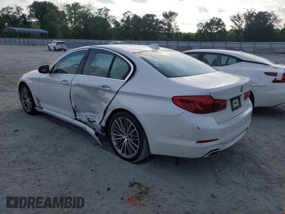 2018 BMW 5 Series 540i with VIN WBAJE5C53JG917921, listed as a Copart auction lot 54985805 with 75,307 mi miles and Salvage title. Bid and sale history available at DreamBid. Image 2.
