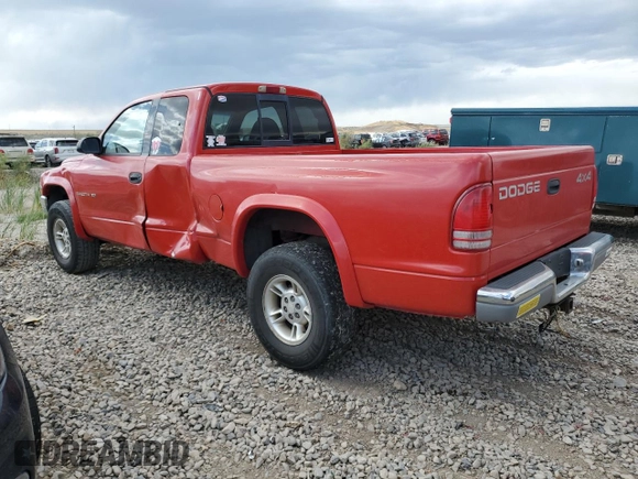 1999 Dodge Dakota SLT with VIN 1B7GG22X7XS101535, listed as a Copart auction lot 71592334 with 151,644 mi miles and Salvage Title. Bid and sale history available at DreamBid. Image 2.