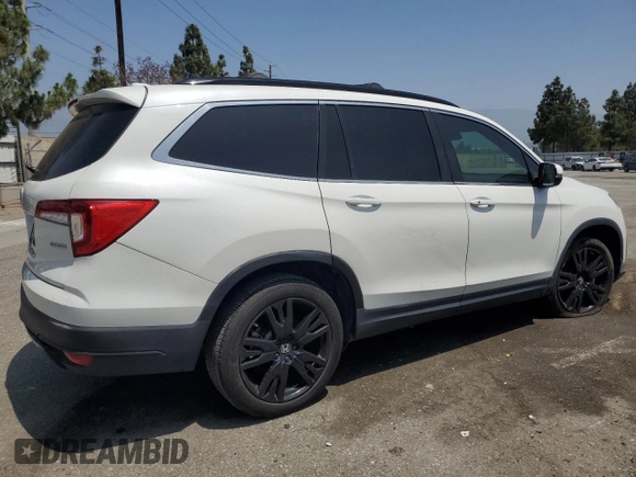 2021 Honda Pilot Special Edition with VIN 5FNYF5H29MB016046, listed as a Copart auction lot 58736015 with 63,600 mi miles and Salvage title. Bid and sale history available at DreamBid. Image 3.