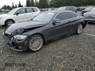 2014 BMW 4 Series 428i xDrive with VIN WBA3N5C59EF716495, listed as a Copart auction lot 37768323 with 88,371 mi miles and Salvage Title. Bid and sale history available at carsss.com. Image 1.
