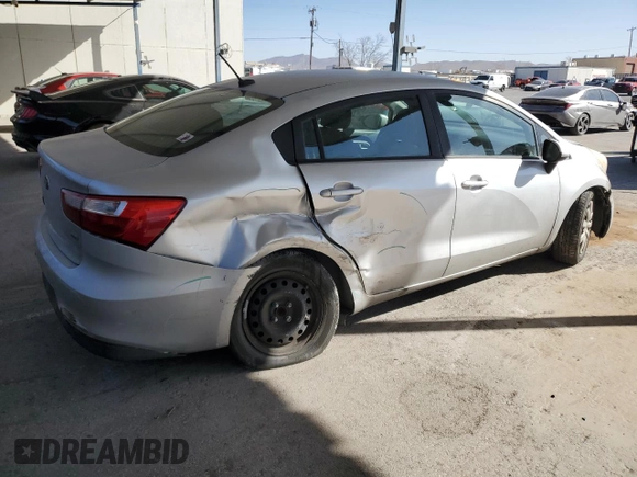 2016 Kia Rio LX with VIN KNADM4A33G6572223, listed as a Copart auction lot 48397975 with 113,933 mi miles and Salvage Title. Bid and sale history available at carsss.com. Image 3.