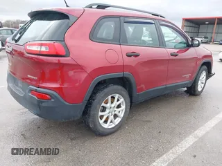 2016 Jeep Cherokee Sport with VIN 1C4PJMAB8GW120767, listed as a IAAI auction lot 41466290 with 1 mi miles. Bid and sale history available at carsss.com. Image 4.