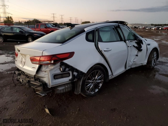2017 Kia Optima SX Limited with VIN 5XXGV4L2XHG154102, listed as a Copart auction lot 72641324 with 0 mi miles and Salvage Title. Bid and sale history available at carsss.com. Image 3.