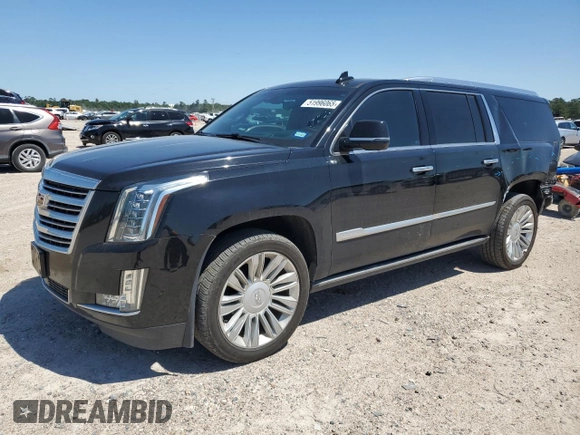 2019 Cadillac Escalade ESV Platinum z VIN 1GYS3KKJ6KR139107, wystawiony jako Copart lot #51996065 z przebiegiem 51 188 mil mil oraz Czysty tytuł • Clean title. Historia ofert i sprzedaży dostępna na DreamBid. Obrazek 1.