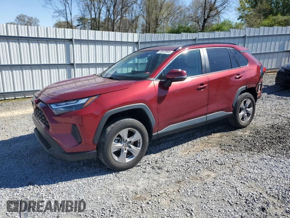2022 Toyota RAV4 XLE with VIN 2T3W1RFV1NW202993, listed as a Copart auction lot 50620845 with 34,644 mi miles and Salvage title. Bid and sale history available at DreamBid. Image 1.