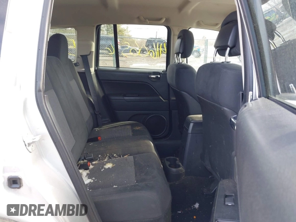 2012 Jeep Compass Sport with VIN 1C4NJCBA3CD601569, listed as a IAAI auction lot 41606565 with 126,630 mi miles. Bid and sale history available at carsss.com. Image 8.