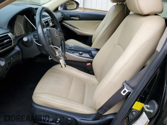 2015 Lexus IS 250 with VIN JTHBF1D2XF5057308, listed as a Copart auction lot 50145615 with 192,719 mi miles and Salvage title. Bid and sale history available at DreamBid. Image 7.