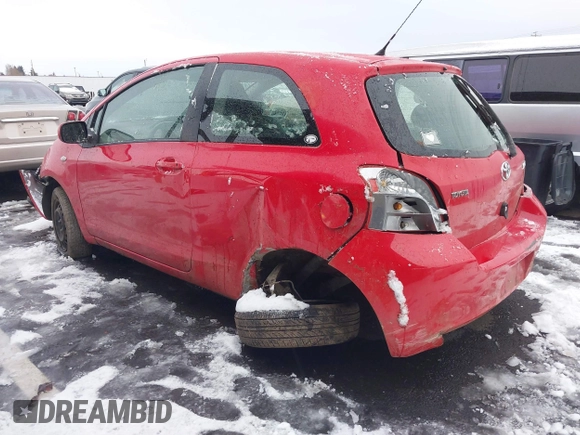 2008 Toyota Yaris with VIN JTDJT923285159575, listed as a IAAI auction lot 41559257 with 206,466 mi miles. Bid and sale history available at carsss.com. Image 3.