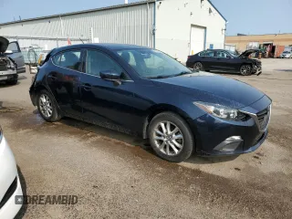 2016 Mazda 3 i Touring with VIN 3MZBM1L74GM318638, listed as a Copart auction lot 59168915 with 88,947 mi miles and Salvage title. Bid and sale history available at DreamBid. Image 4.