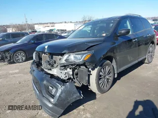 2017 Nissan Pathfinder SV with VIN 5N1DR2MM2HC693059, listed as a IAAI auction lot 41584629 with 112,379 mi miles. Bid and sale history available at carsss.com. Image 17.