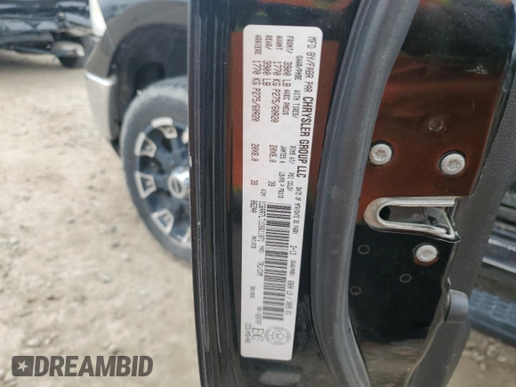 2013 Ram 1500 Outdoorsman with VIN 1C6RR7LT1DS611071, listed as a Copart auction lot 51190385 with 0 mi miles and Clean Title. Bid and sale history available at carsss.com. Image 12.