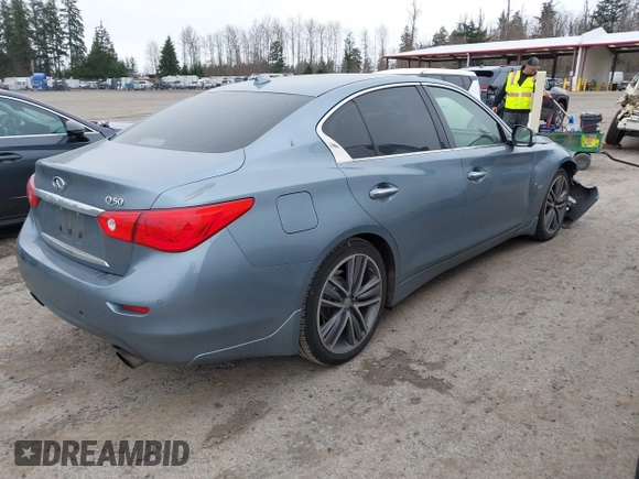 2017 Infiniti Q50 Premium z VIN JN1EV7AP1HM743432, wystawiony jako IAAI lot #41777874 z przebiegiem 94 354 mil mil oraz . Historia ofert i sprzedaży dostępna na DreamBid. Obrazek 4.