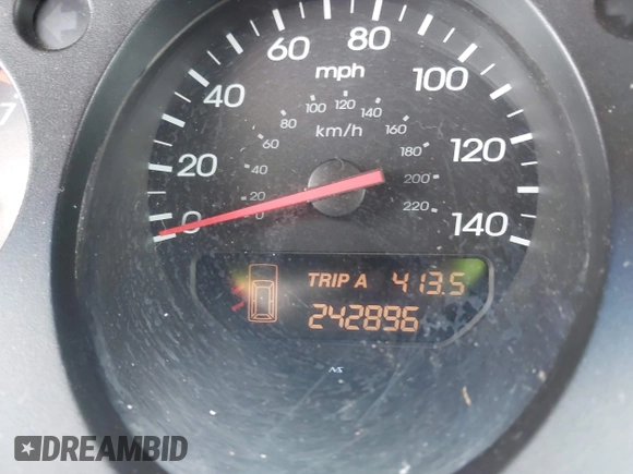 2003 Acura MDX Touring Pkg with VIN 2HNYD18623H549599, listed as a IAAI auction lot 41879934 with 242,896 mi miles. Bid and sale history available at carsss.com. Image 7.