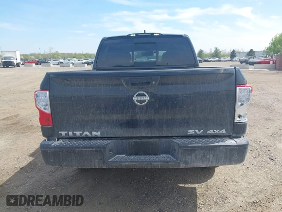 2024 Nissan Titan SV with VIN 1N6AA1EC6RN110607, listed as a IAAI auction lot 42167410 with 25,726 mi miles and . Bid and sale history available at DreamBid. Image 16.