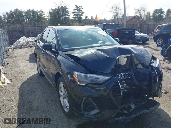 2020 Audi Q3 S line Premium with VIN WA1DECF31L1030946, listed as a IAAI auction lot 41774297 with 58,548 mi miles and . Bid and sale history available at DreamBid. Image 13.