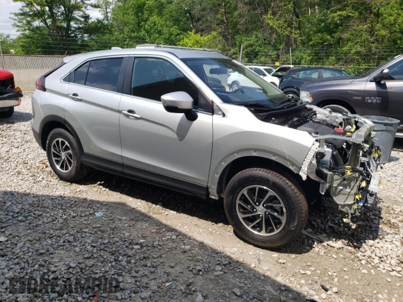 2025 Mitsubishi Eclipse Cross ES with VIN JA4ATUAA0SZ005444, listed as a Copart auction lot 59668715 with 321 mi miles and Salvage title. Bid and sale history available at DreamBid. Image 4.