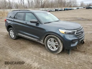 2023 Ford Explorer XLT with VIN 1FMSK8DH7PGC06589, listed as a Copart auction lot 51143865 with 23,614 mi miles and Salvage Title. Bid and sale history available at carsss.com. Image 4.