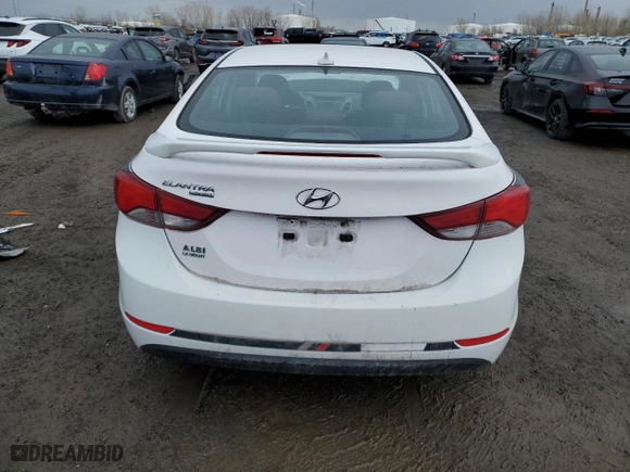 2016 Hyundai Elantra SE with VIN KMHDH4AE3GU607780, listed as a Copart auction lot 49446485 with 134,515 mi miles and Salvage Title. Bid and sale history available at carsss.com. Image 6.