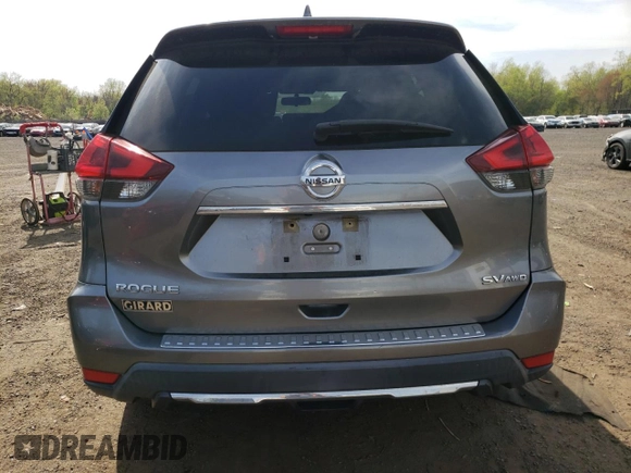 2018 Nissan Rogue SV with VIN KNMAT2MV6JP615917, listed as a Copart auction lot 54473945 with 141,941 mi miles and Salvage Title. Bid and sale history available at carsss.com. Image 6.