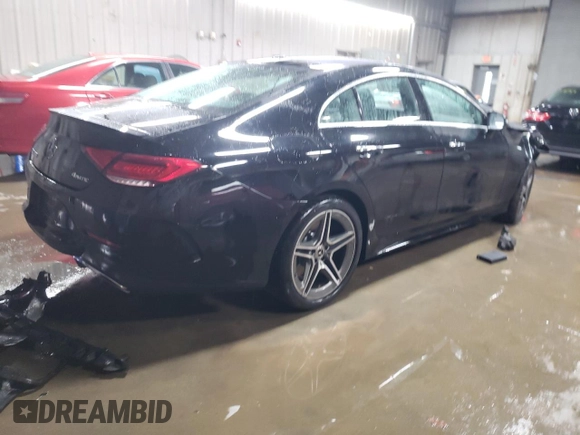 2019 Mercedes-Benz CLS with VIN WDD2J5KBXKA037156, listed as a Copart auction lot 85547174 with 65,009 mi miles and Salvage Title. Bid and sale history available at carsss.com. Image 3.