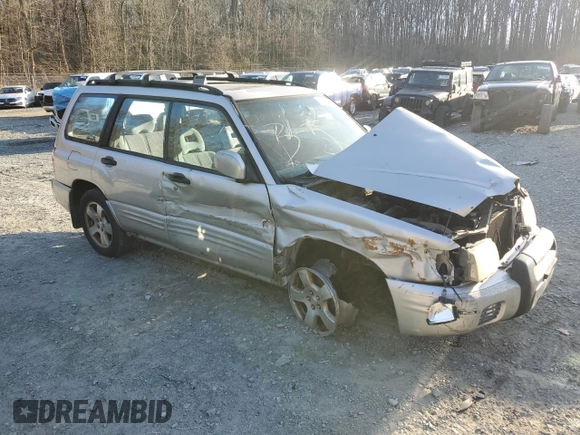 2001 Subaru Forester S w/Premium Pkg with VIN JF1SF65681H749189, listed as a Copart auction lot 48116675 with 249,709 mi miles and Salvage Title. Bid and sale history available at carsss.com. Image 4.