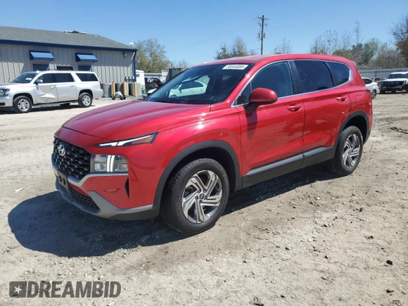 2022 Hyundai Santa Fe SE with VIN 5NMS1DAJ3NH443755, listed as a Copart auction lot 50044885 with 23,347 mi miles and Salvage Title. Bid and sale history available at carsss.com. Image 1.