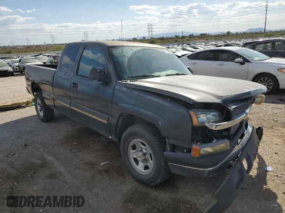 2004 Chevrolet Silverado 1500 Work Truck with VIN 1GCEC19VX4E382760, listed as a Copart auction lot 72799754 with 0 mi miles and Salvage Title. Bid and sale history available at carsss.com. Image 4.