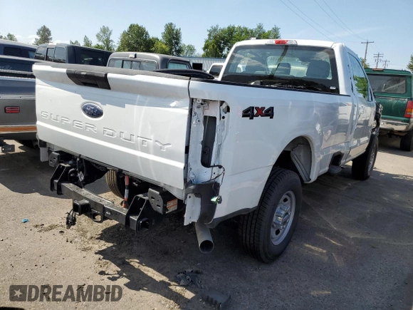 2024 Ford F-250 XL with VIN 1FTBF2BA1RED63447, listed as a Copart auction lot 57393255 with 12,343 mi miles and Salvage title. Bid and sale history available at DreamBid. Image 3.