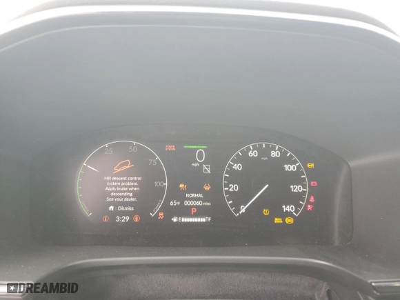 2025 Honda CR-V Hybrid Sport-L with VIN 7FARS6H81SE032222, listed as a Copart auction lot 76049454 with 60 mi miles and Salvage Title. Bid and sale history available at carsss.com. Image 9.