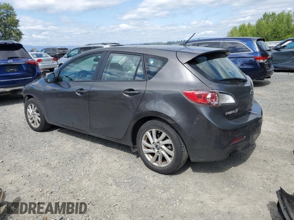 2013 Mazda 3 i Touring with VIN JM1BL1LP2D1757240, listed as a Copart auction lot 59246835 with 92,370 mi miles and Salvage title. Bid and sale history available at DreamBid. Image 2.