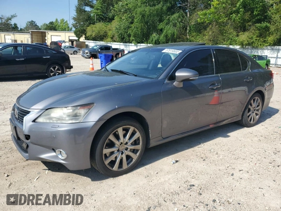 2013 Lexus GS 350 with VIN JTHCE1BLXD5002907, listed as a Copart auction lot 57619665 with 193,119 mi miles and Salvage title. Bid and sale history available at DreamBid. Image 1.