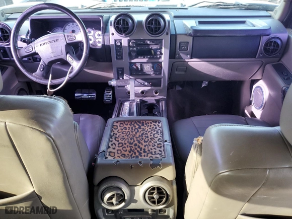 2003 Hummer H2 with VIN 5GRGN23U43H117109, listed as a Copart auction lot 75563474 with 0 mi miles and Non Repairable. Bid and sale history available at carsss.com. Image 8.