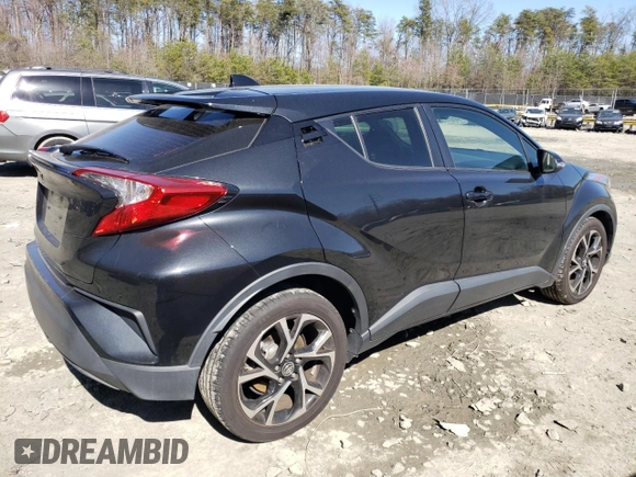 2019 Toyota C-HR XLE with VIN JTNKHMBX9K1062217, listed as a Copart auction lot 48850575 with 80,260 mi miles and Salvage Title. Bid and sale history available at DreamBid. Image 3.