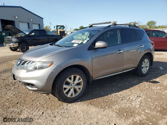 2012 Nissan Murano SV with VIN JN8AZ1MW9CW235369, listed as a Copart auction lot 73927084 with 145,833 mi miles and Salvage Title. Bid and sale history available at carsss.com. Image 1.