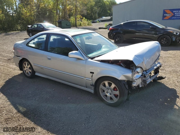 2000 Honda Civic Si with VIN 1HGEM1153YL814875, listed as a Copart auction lot 71501544 with 383,009 mi miles and Salvage Title. Bid and sale history available at carsss.com. Image 4.