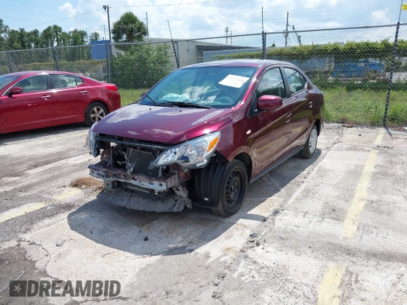 2022 Mitsubishi Mirage ES with VIN ML32FUFJ2NHF06037, listed as a IAAI auction lot 42346408 with 23,066 mi miles and . Bid and sale history available at DreamBid. Image 17.