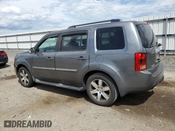 2012 Honda Pilot Touring with VIN 5FNYF4H99CB045763, listed as a Copart auction lot 54984825 with 217,548 mi miles and Clean Title. Bid and sale history available at DreamBid. Image 2.
