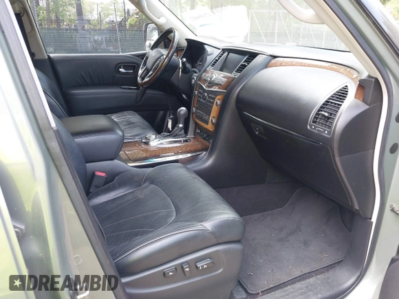 2011 Infiniti QX56 7-passenger with VIN JN8AZ2NEXB9000116, listed as a IAAI auction lot 42159602 with 119,325 mi miles. Bid and sale history available at carsss.com. Image 5.