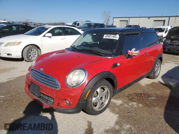 2011 MINI Clubman with VIN WMWZF3C5XBTY00222, listed as a Copart auction lot 49481465 with 110,731 mi miles and Salvage Title. Bid and sale history available at DreamBid. Image 1.