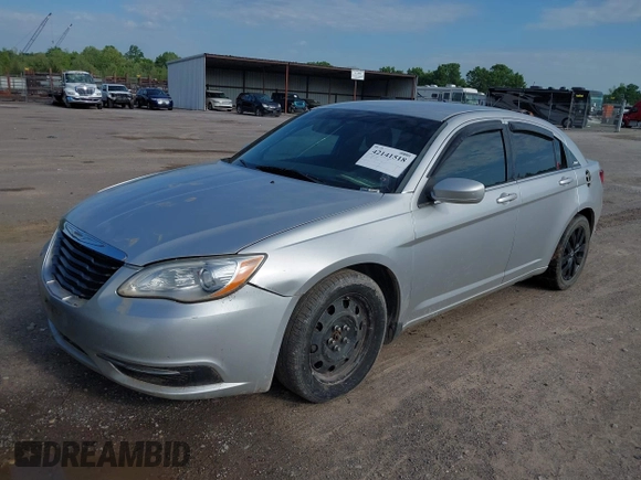 2012 Chrysler 200 LX with VIN 1C3CCBAB8CN167105, listed as a IAAI auction lot 42141518 with 209,638 mi miles. Bid and sale history available at carsss.com. Image 2.