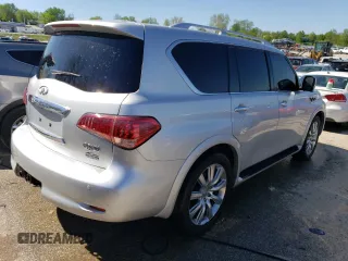 2011 Infiniti QX56 7-passenger with VIN JN8AZ2NEXB9002920, listed as a Copart auction lot 50844654 with 189,495 mi miles and Salvage Title. Bid and sale history available at carsss.com. Image 3.