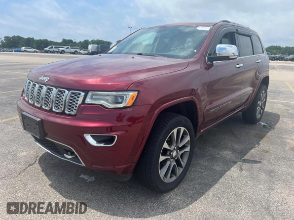 2018 Jeep Grand Cherokee Overland with VIN 1C4RJFCG2JC274512, listed as a Copart auction lot 63438715 with 161,870 mi miles and Clean title. Bid and sale history available at DreamBid. Image 2.