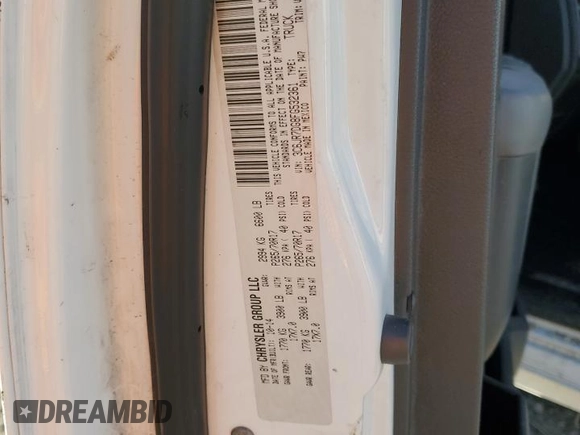2015 Ram 1500 Tradesman с VIN 3C6JR7DG8FG532361, выставлен на аукционе Copart как лот 47411775 с пробегом 121 328 миль миль и Списание • Salvage title. История ставок и продаж доступна на DreamBid. Изображение 14.