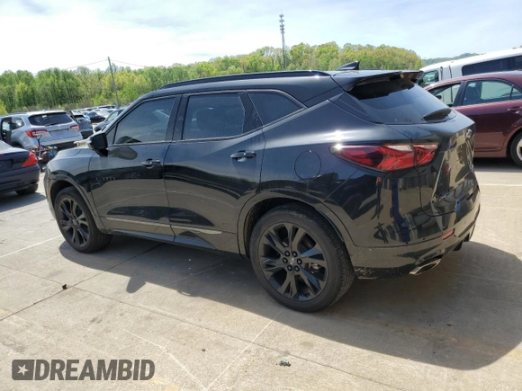 2021 Chevrolet Blazer RS z VIN 3GNKBKRS0MS522085, wystawiony jako Copart lot #53998135 z przebiegiem 37 961 mil mil oraz Szkoda całkowita • Salvage title. Historia ofert i sprzedaży dostępna na DreamBid. Obrazek 2.
